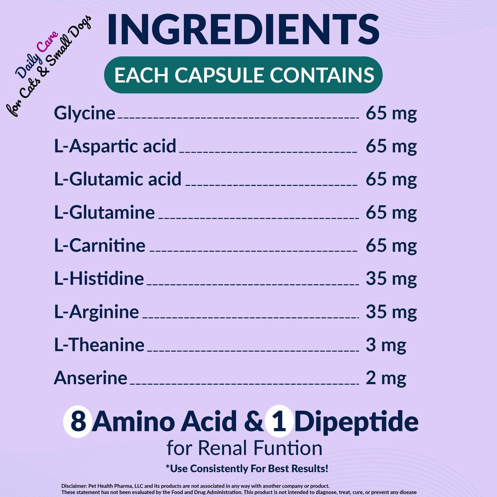 AMINODYL – liste d’acides aminés soutenant les fonctions rénales.