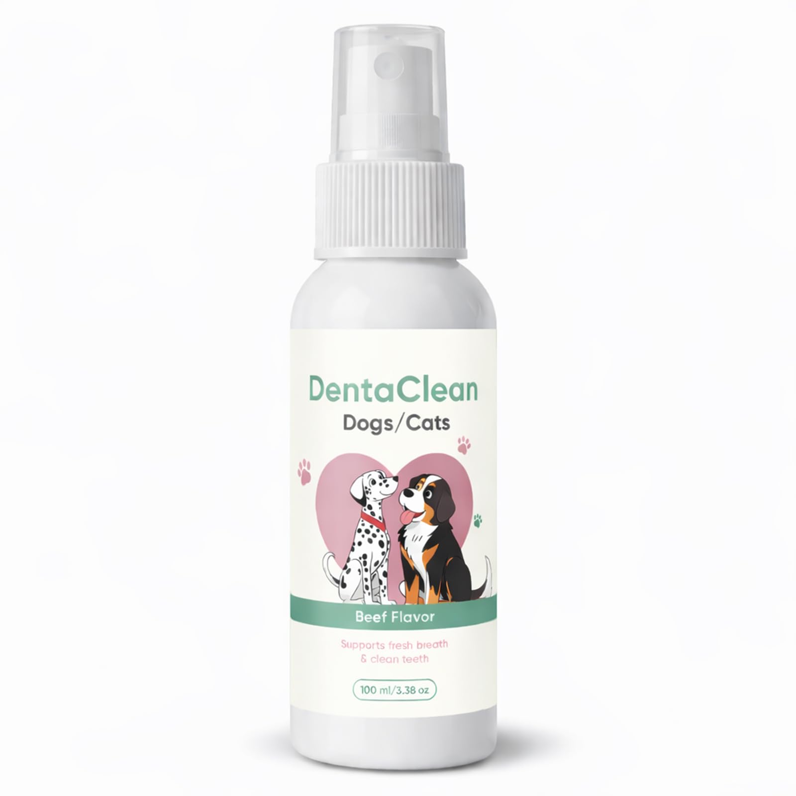 AMOQUCT Dentaclean spray dentaire pour animaux, haleine fraîche et dents propres