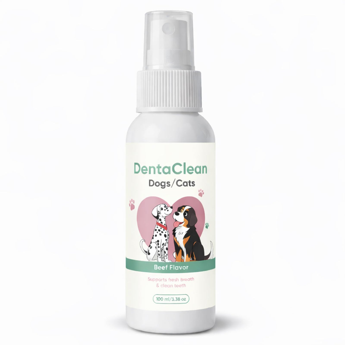 AMOQUCT Dentaclean spray dentaire pour animaux, haleine fraîche et dents propres