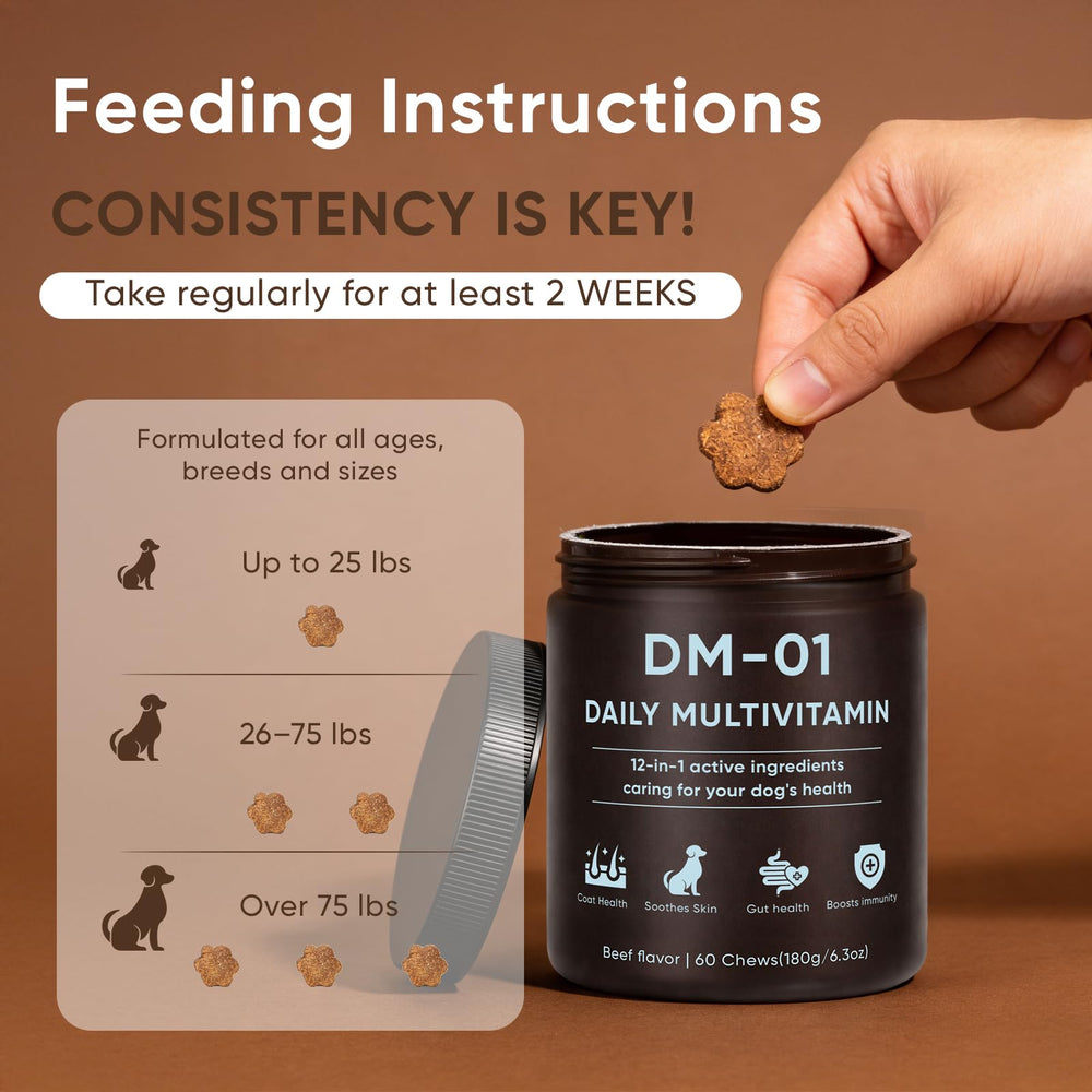 AMOQUCT DM-01 contient glucosamine et chondroïtine pour le confort quotidien.