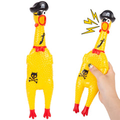 AMOR PRESENT poulet-caoutchouc cri pirate, parfait pour une fête amusante