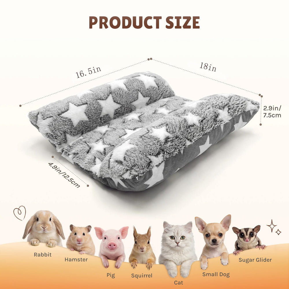 Lit Amremsu pour lapin, housse lavable, nettoyage rapide et hygiène assurée.