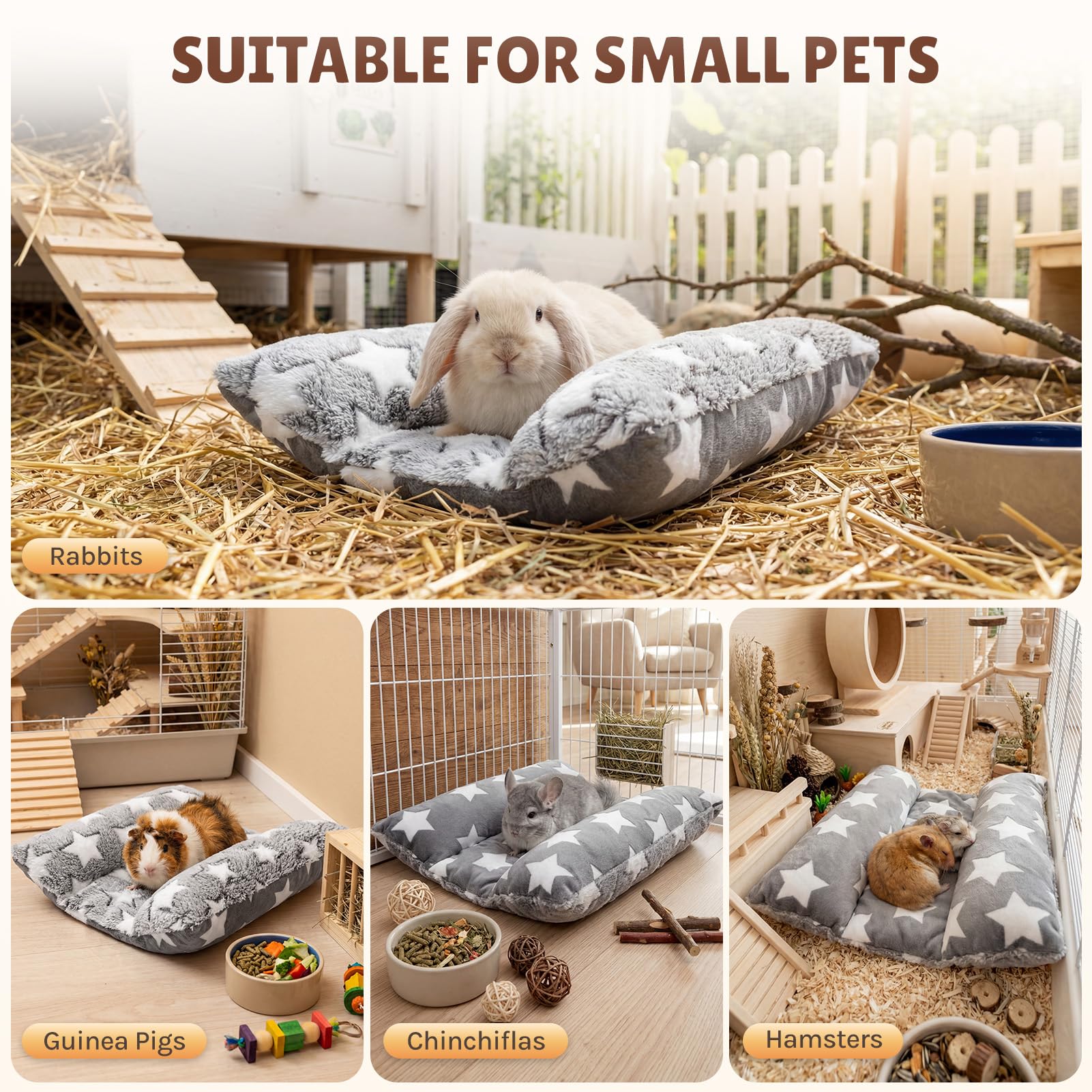 Usage cage Amremsu-lit-lapin, portable et confortable pour le transport ou le refuge.