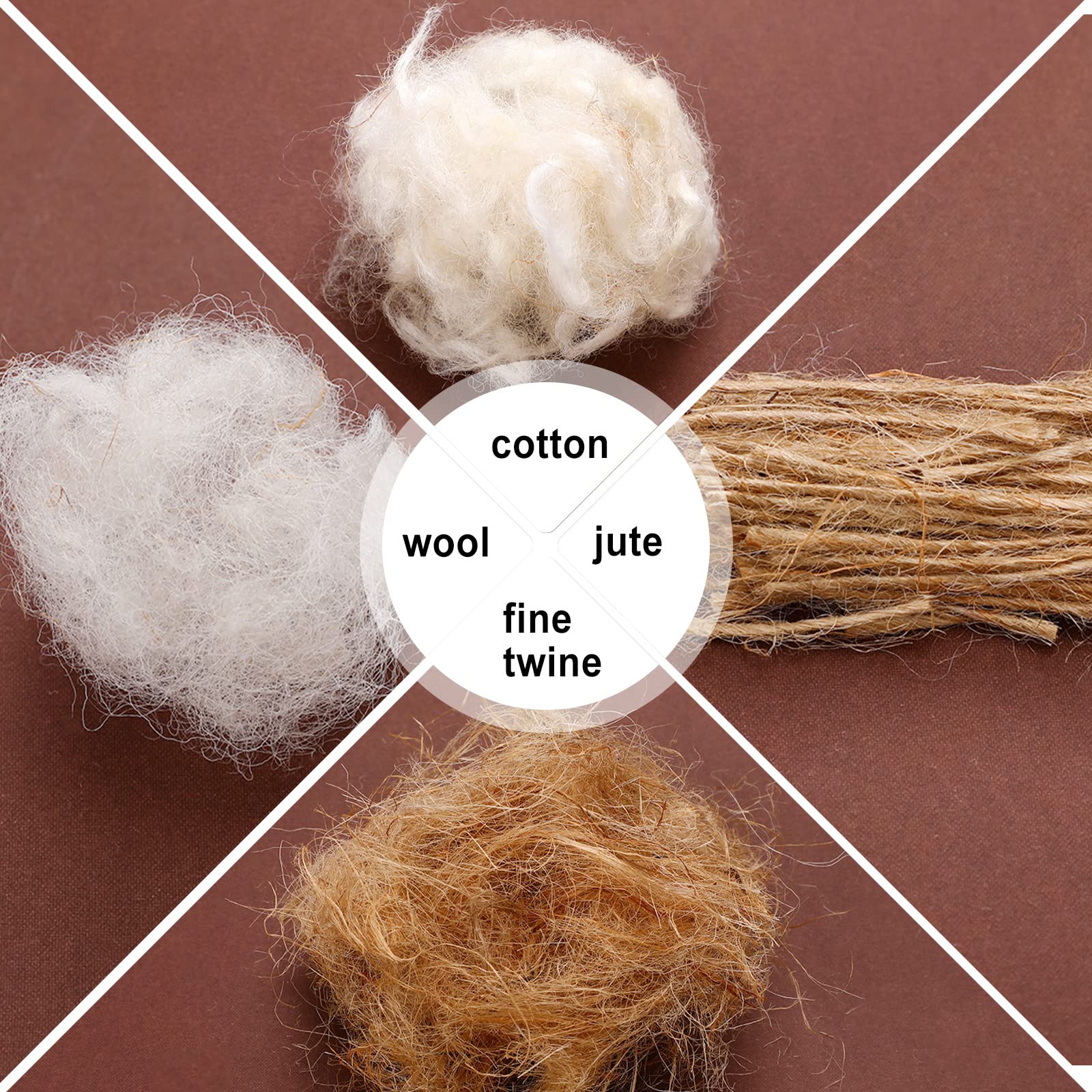 Amyhill coton et raffia pour nid, environnement sec et propre.