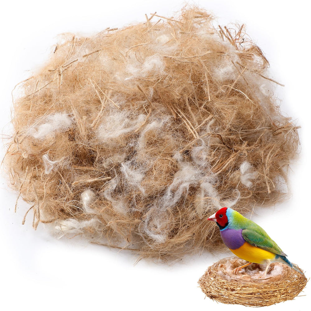 Amyhill mélange de matériaux de nid, 120 g, pratique pour l adaptation des oiseaux.