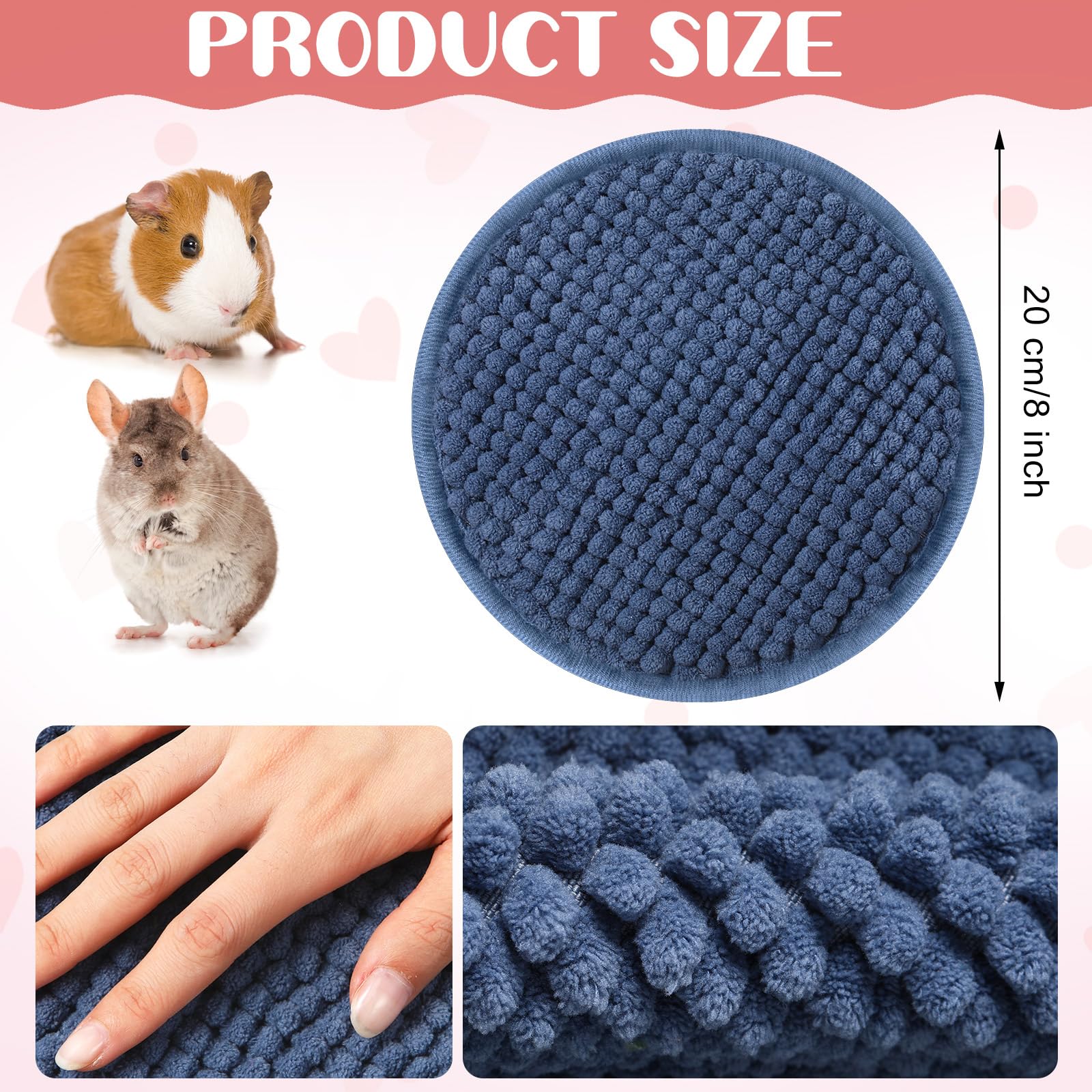 Matière chenille microfibre Amylove, absorption rapide et sensation douce.