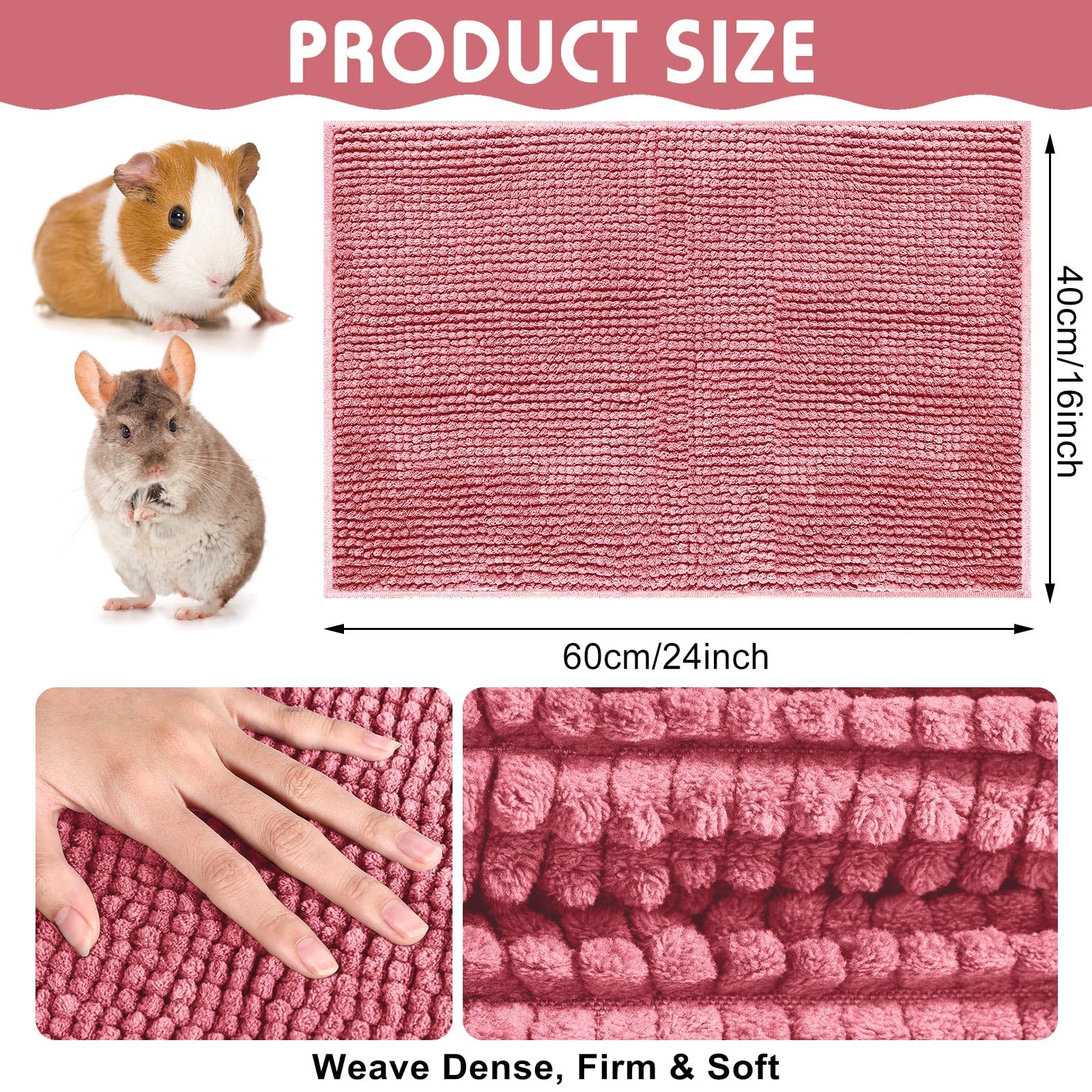Amylove tapis chenille microfibre absorbant, surface douce pour quotidien propre
