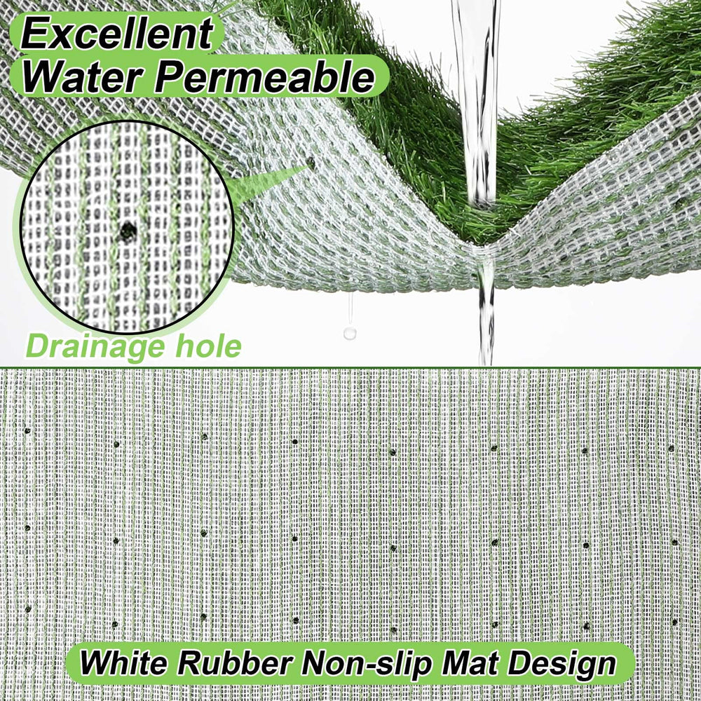 Amylove tapis dherbe avec drainage et fond antidérapant pour sécurité.