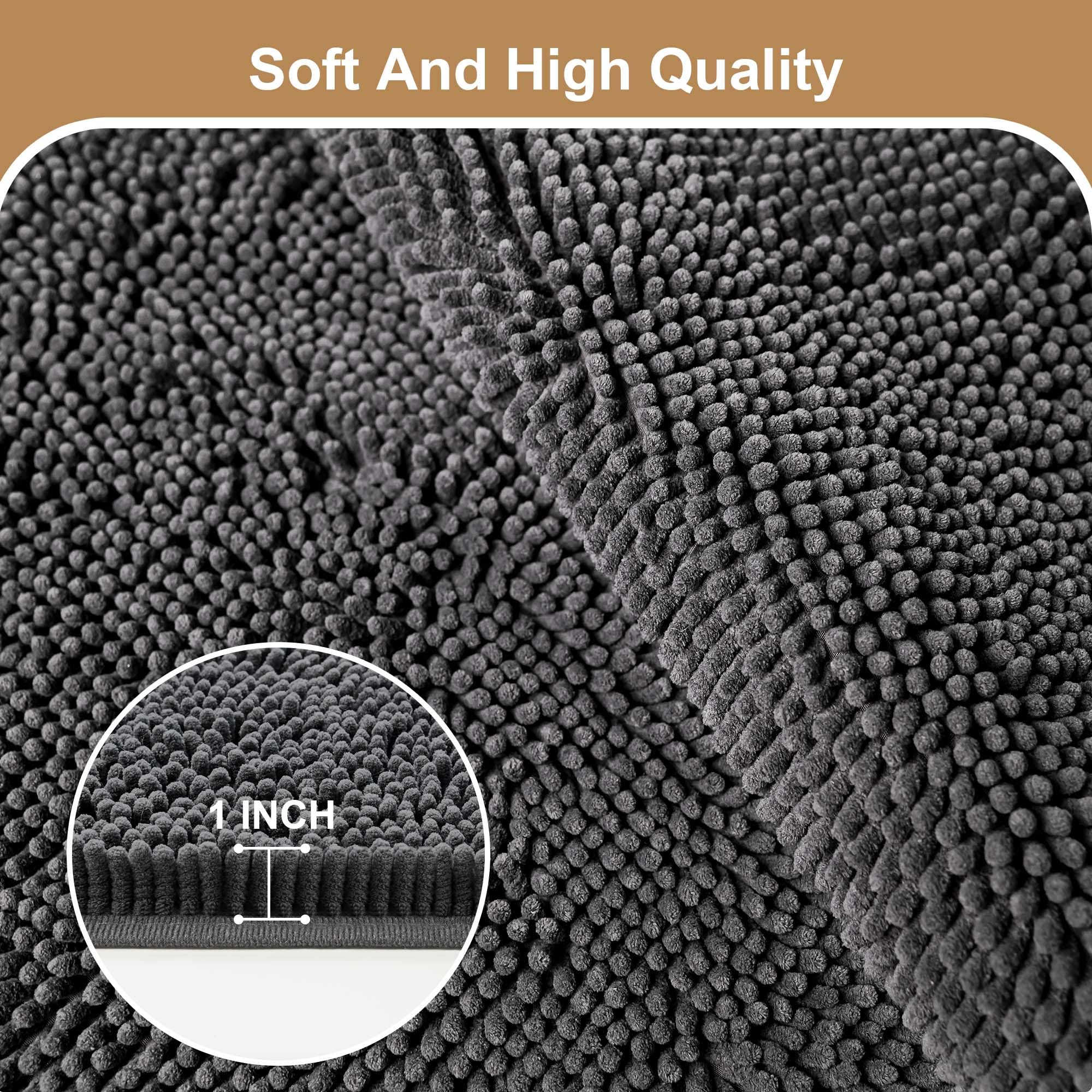 Amyracel tapis porte lavable gris: nettoyage en machine pour une fraîcheur durable.