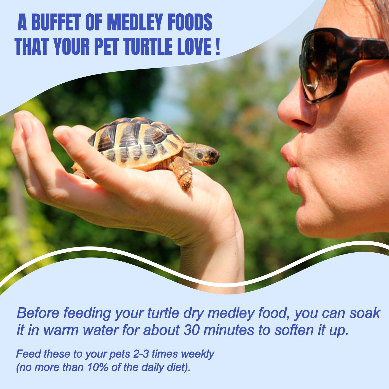 Amzey Medley Tortue, mélange complet pour tortues et autres amphibiens.