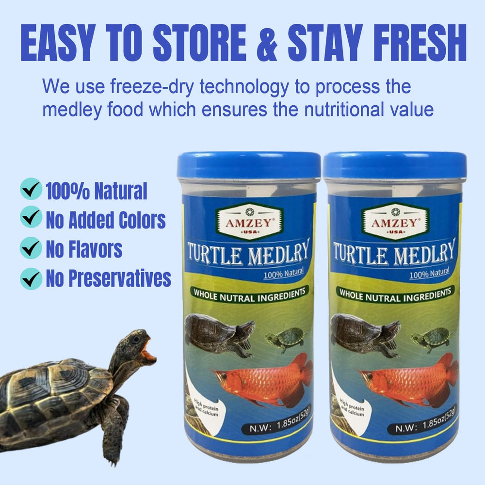 Amzey Medley Tortue, naturel sans additifs ni conservateurs.
