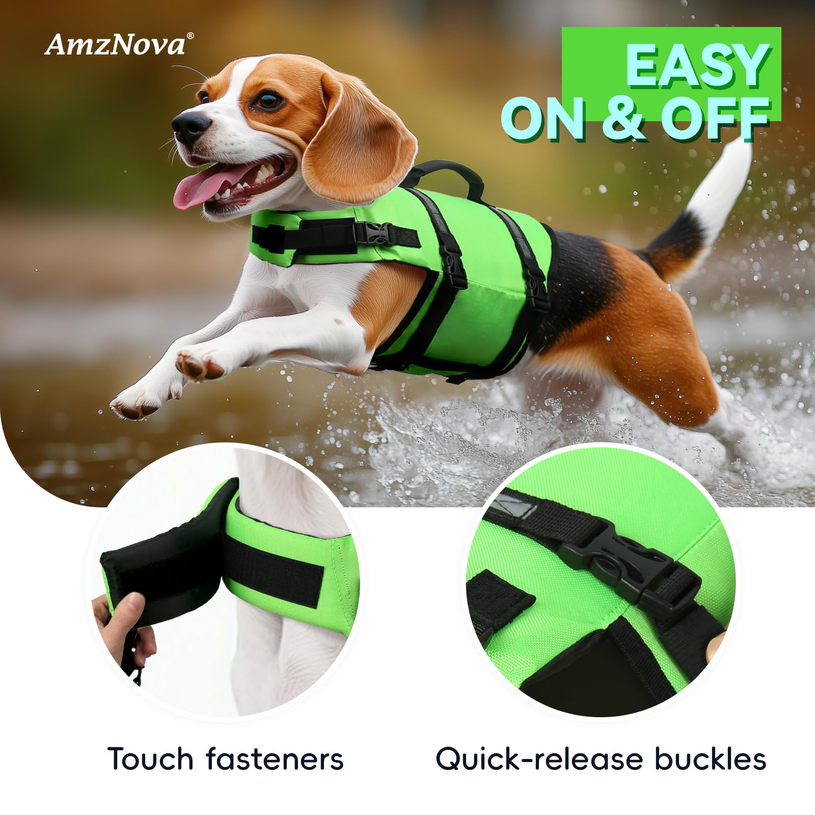 AMZNOVA gilet: boucles rapides et sangles ajustables