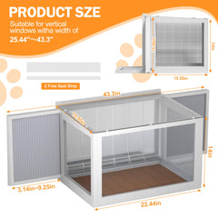 AMZOSS catio fenêtre rideau PVC pour protection contre intempéries