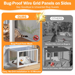 AMZOSS catio fenêtre vue panoramique pour observation tranquille