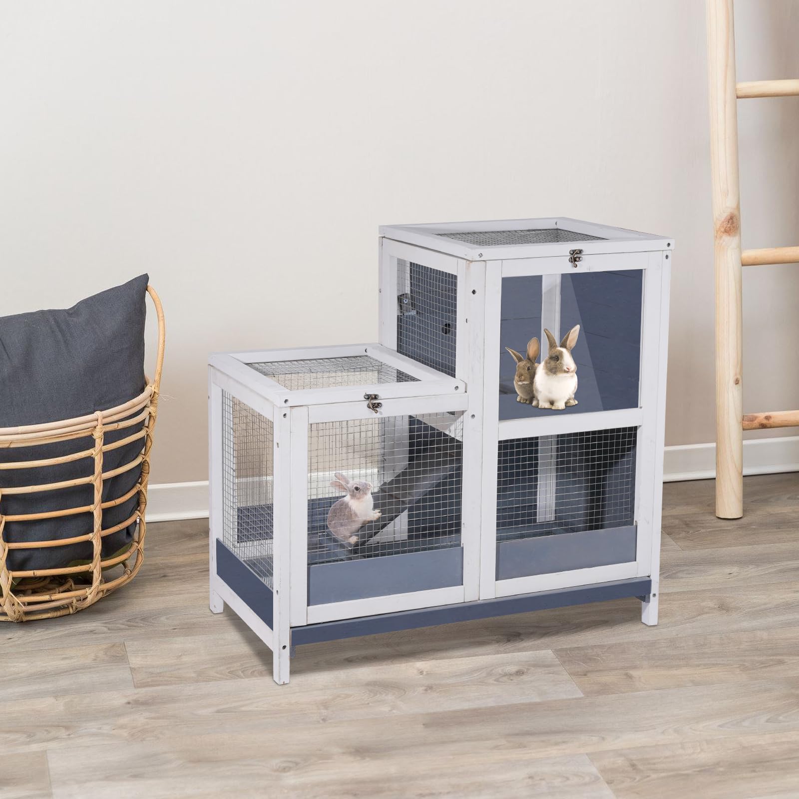AMZOSS habitat polyvalent pour cobayes, hamsters et hérissons en intérieur.