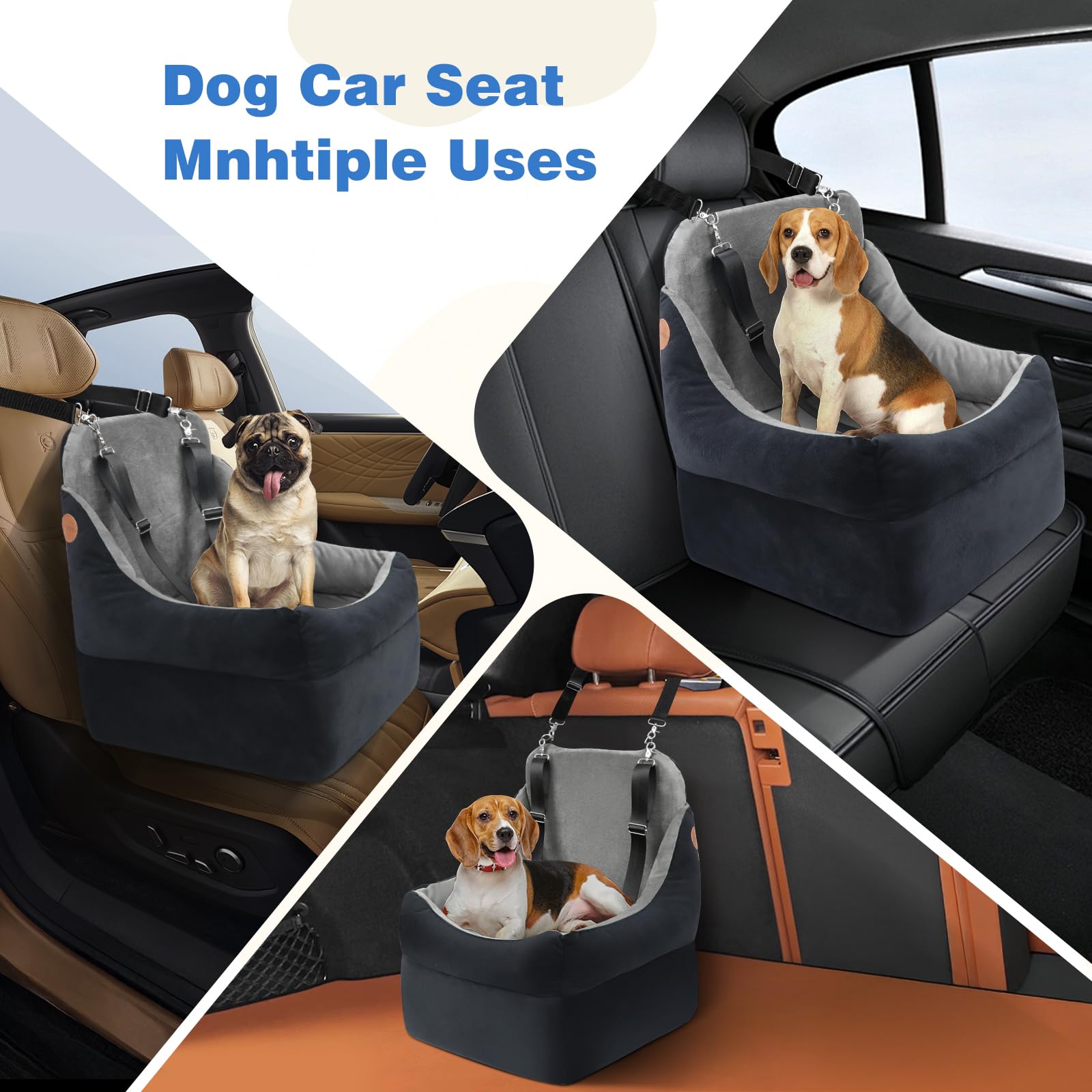 Amztrip siège chien-chat base anti-dérapante et rembourrage PP stabilité