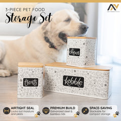 A&N Essentials contenant-kibble-chien-6-livres, conservation des croquettes et rangement efficace