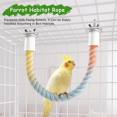 Ana EGO perche corde courte gradient vert, texture douce pour les pattes.