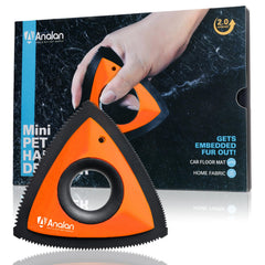 AnalAn Mini ramasseur de poils, design triangle, nettoie rapidement les surfaces.