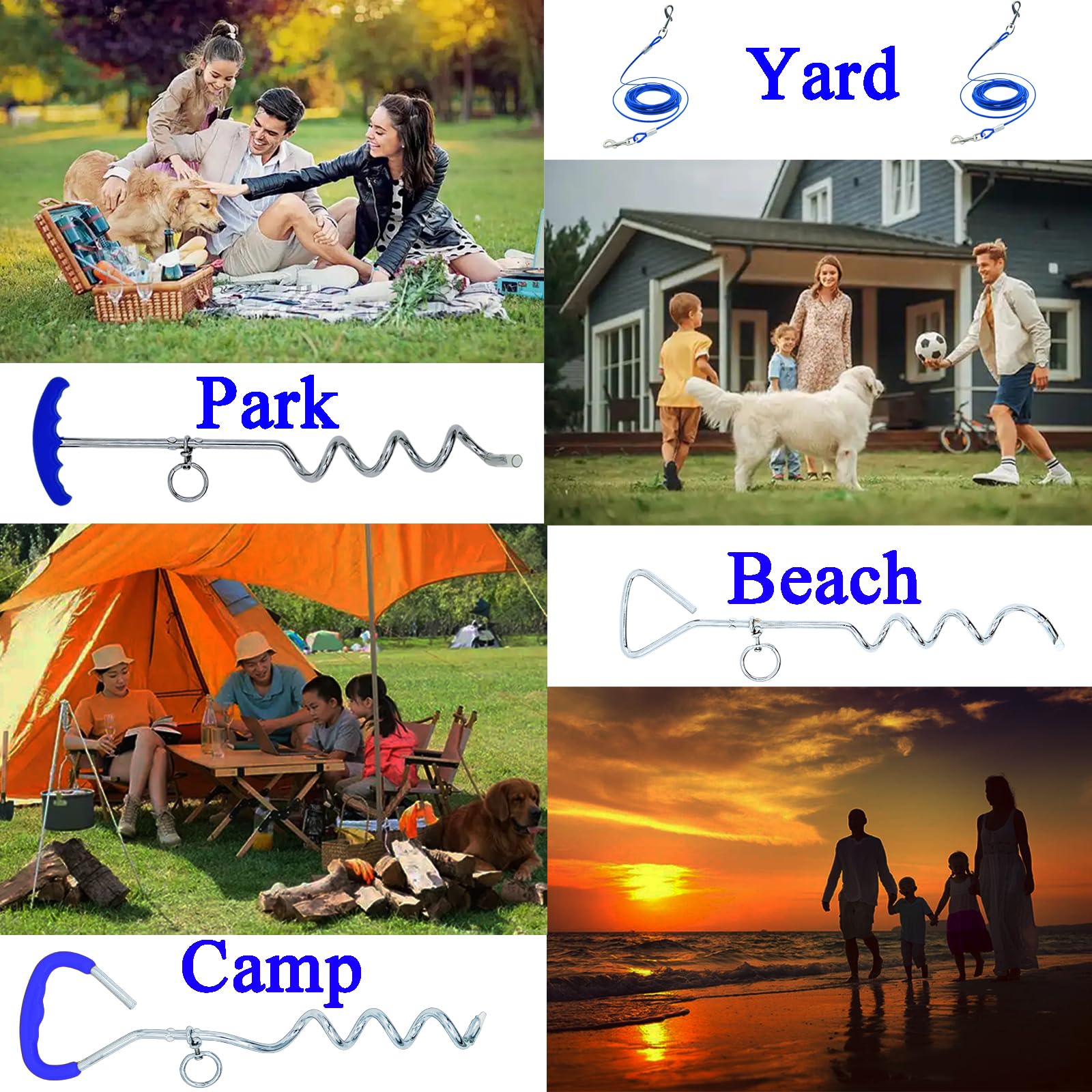 AncBace Utilisation Extérieure Plein Air - idéal pour cour, plage et camping.
