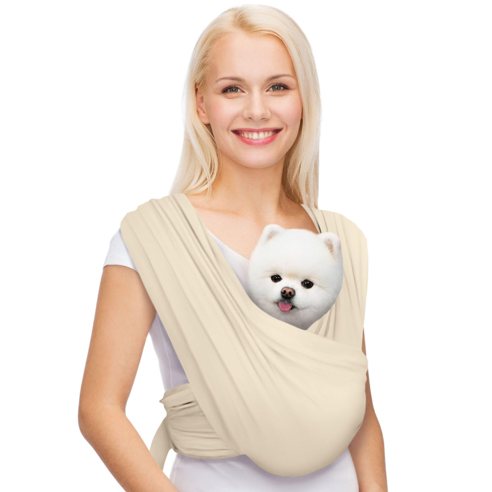 AnccoPlus porte-chien face avant en coton premium, confort et proximité.