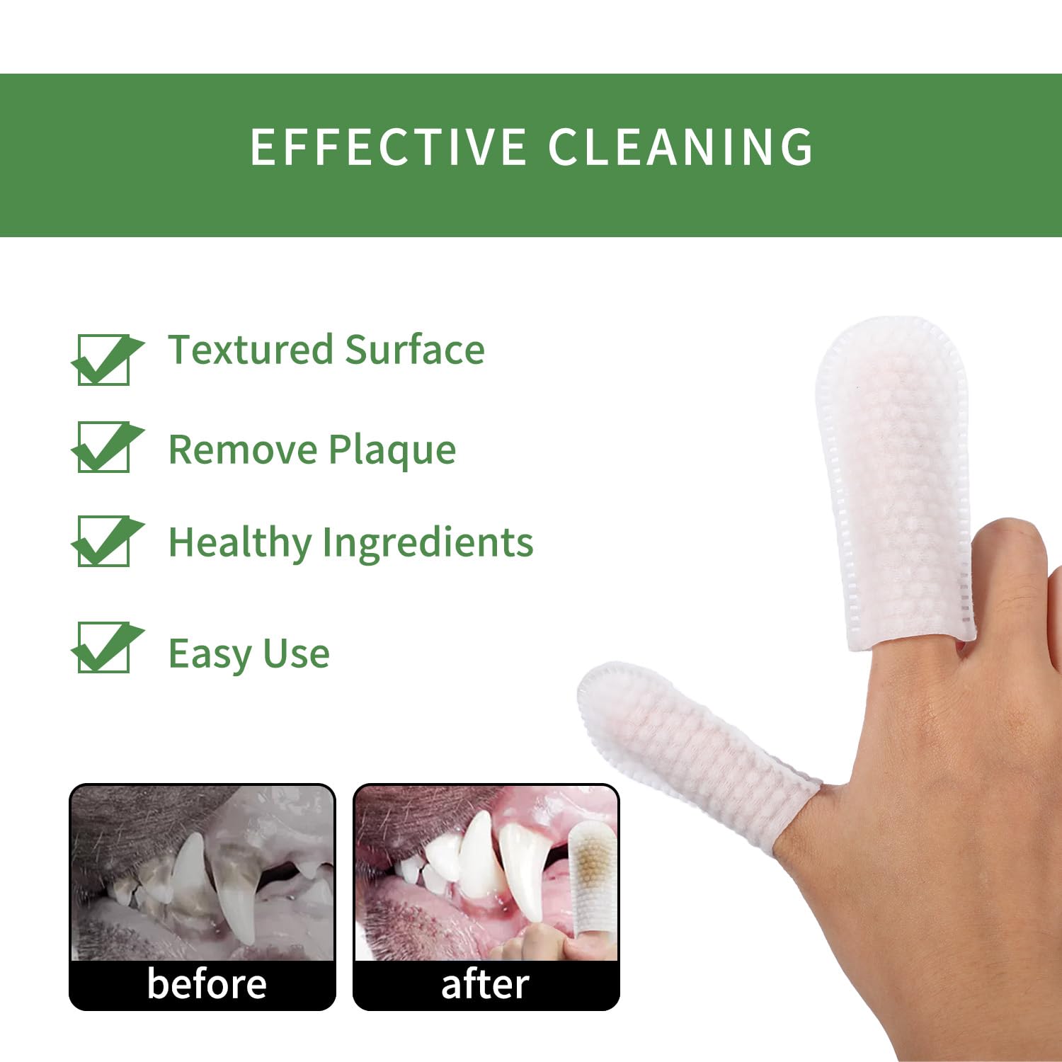 Anconova Lingettes dentaires: texture douce pour un nettoyage en douceur des gencives.