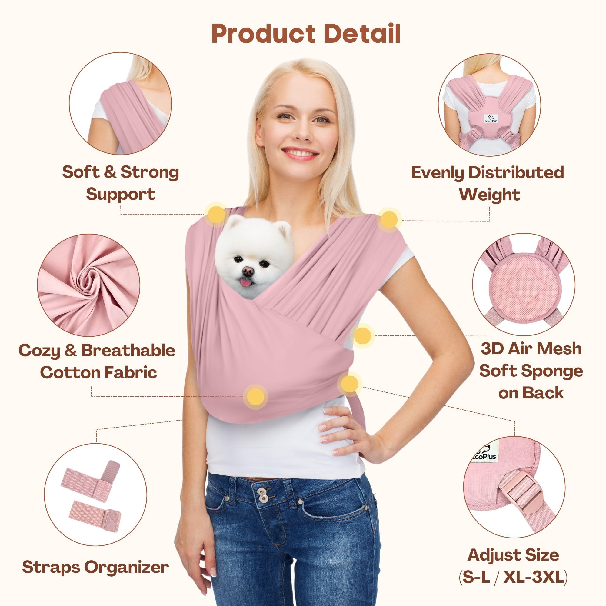 AnccoPlus coton premium et mousse interne pour un confort doux.