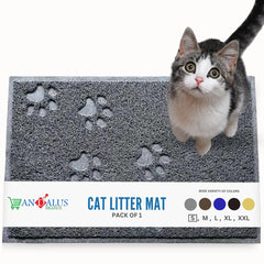 Tapis litière Andalus Brands mini gris protège le sol et récupère les éclaboussures