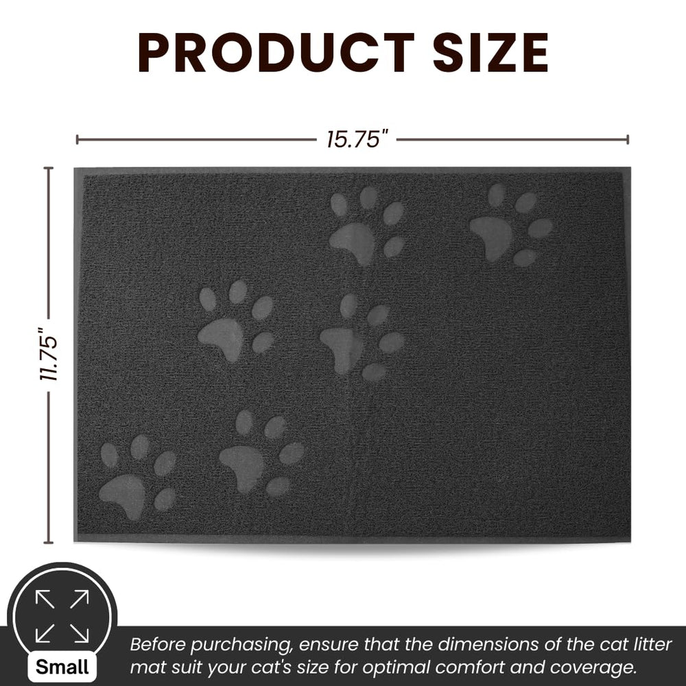 Tapis litière Andalus Brands imperméable gris évite les fuites et protège la surface