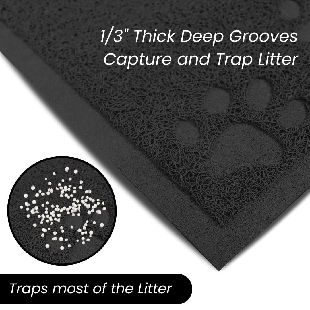 Andalus Petit Tapis Litière Chat — surface anti-glissant qui reste en place