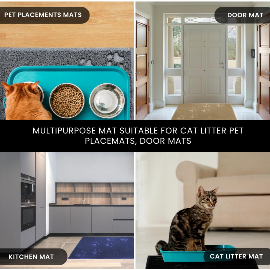Andalus Petit Tapis Litière Chat — idéal sous les bols pour éviter les déversements