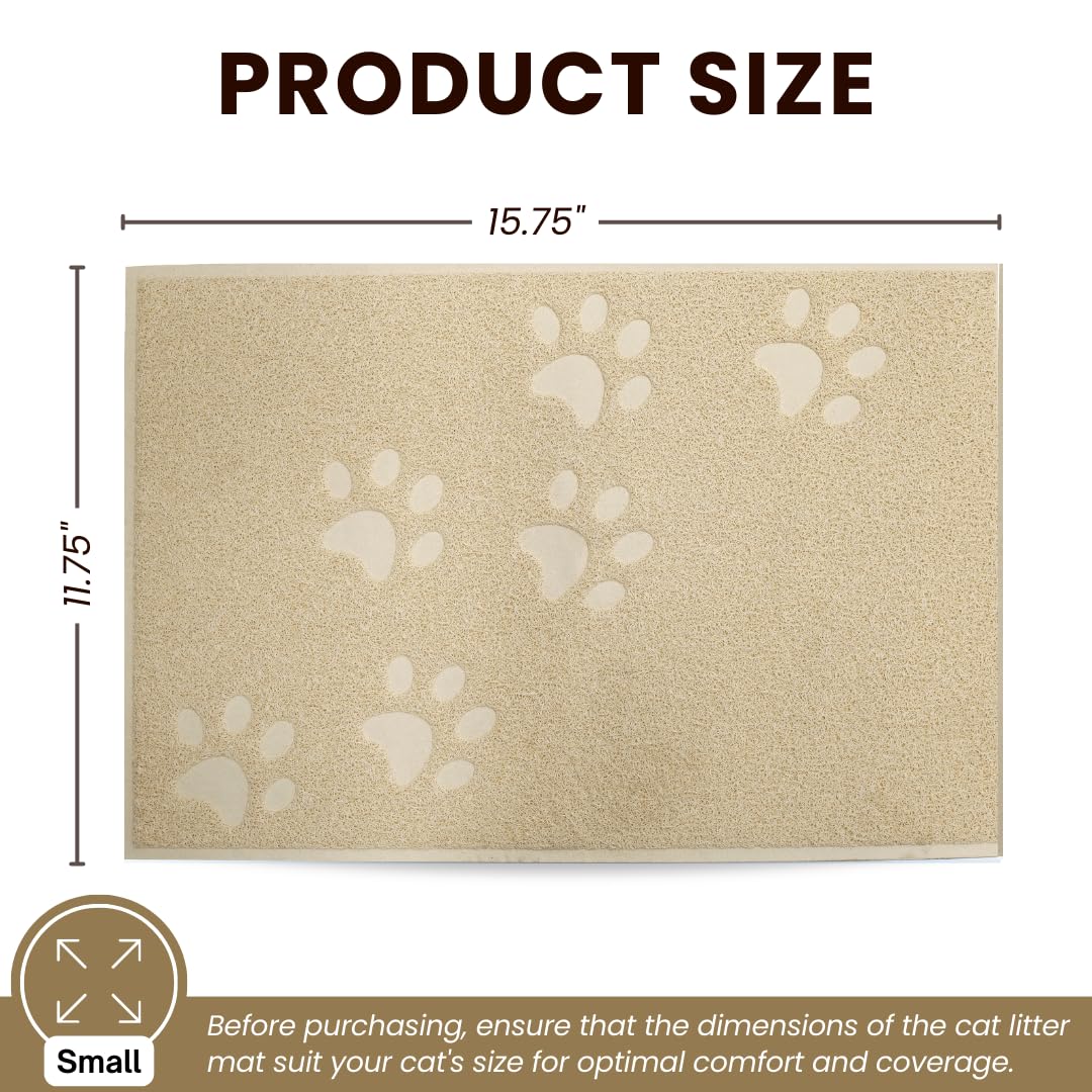 Tapis Andalus collecte-litière, retient les grains près de la boîte.