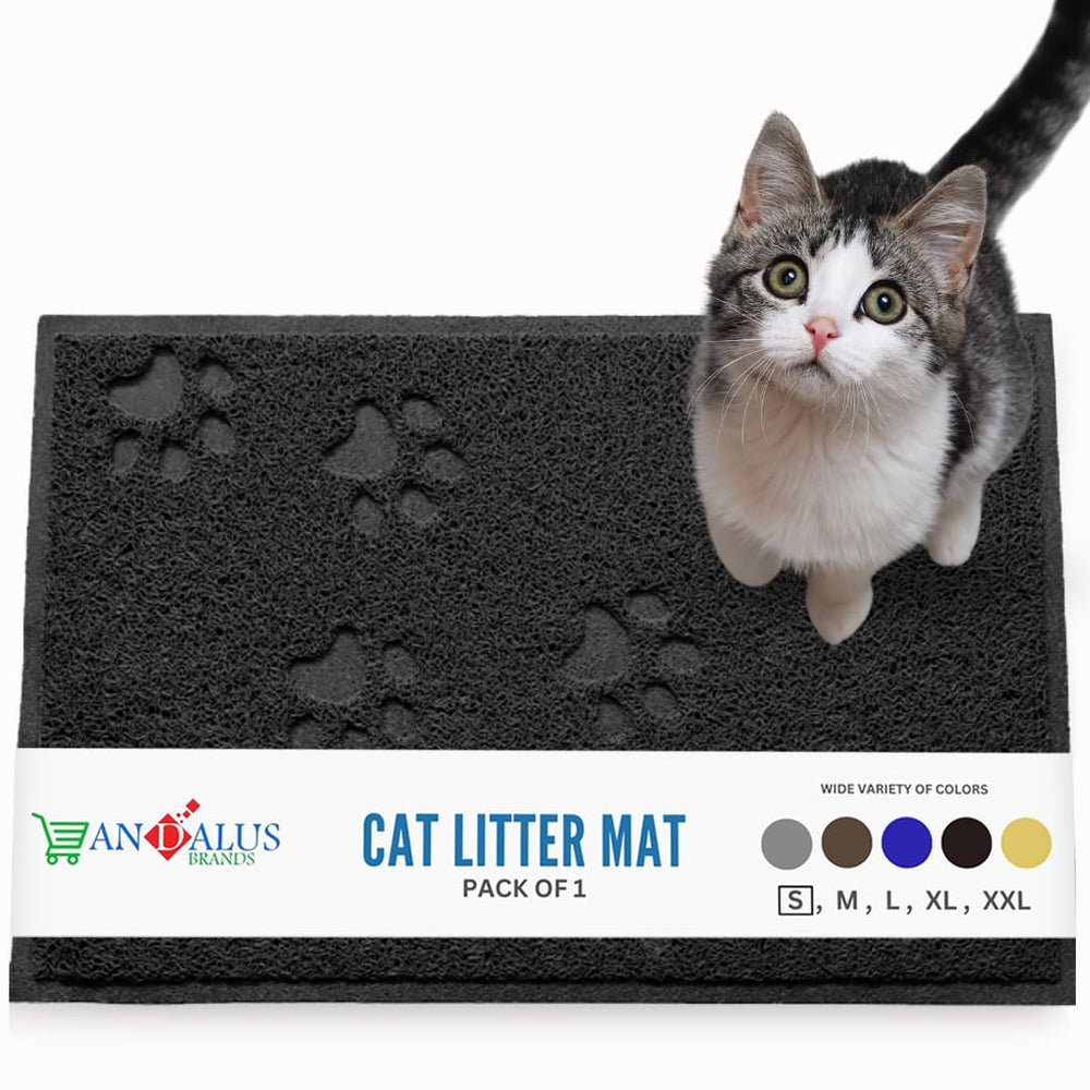 Andalus Petit Tapis Litière Chat — imperméable et antidérapant qui capte les débris