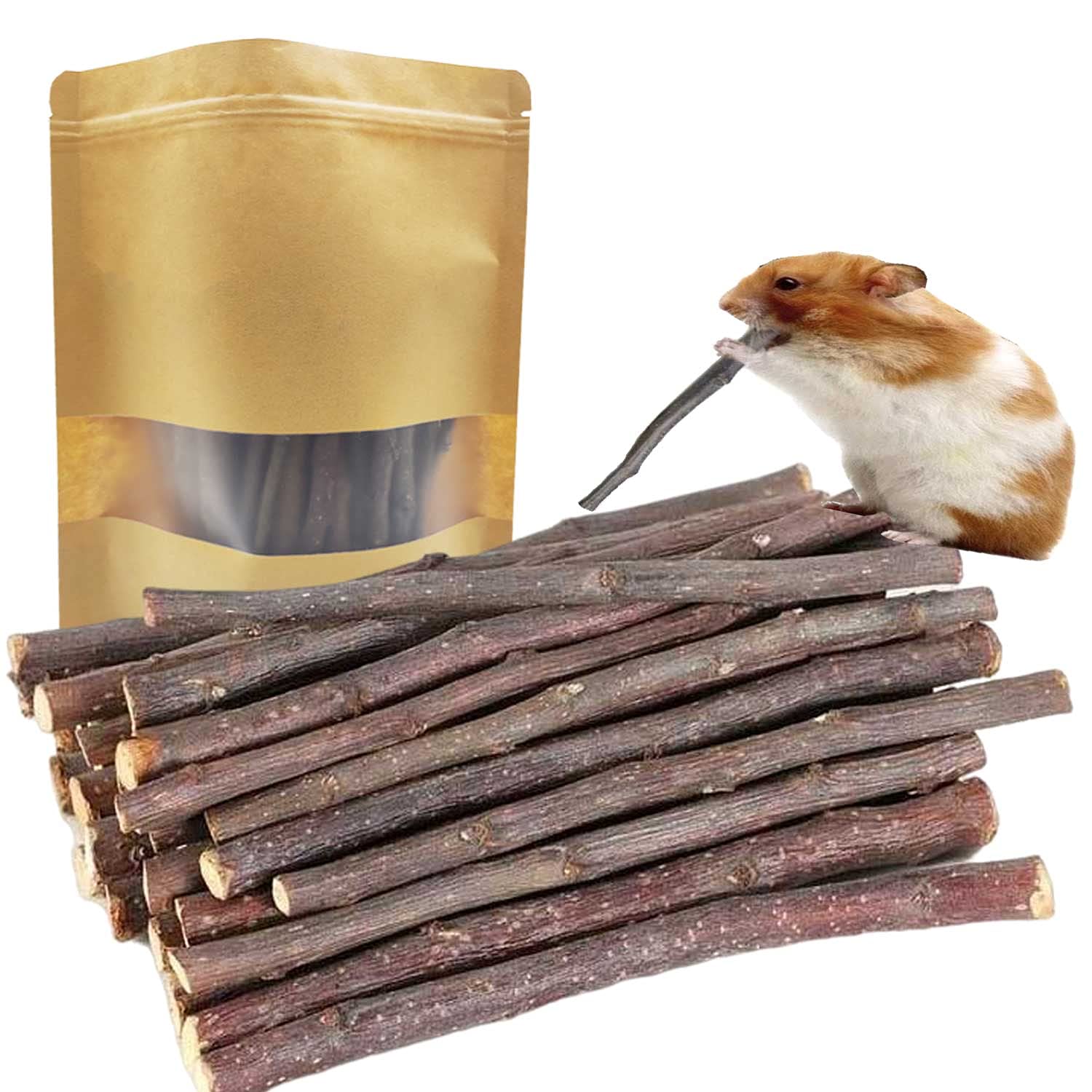 ANDES Bâtons Pomme Naturels 300 g dans un emballage kraft, pratique pour stockage.