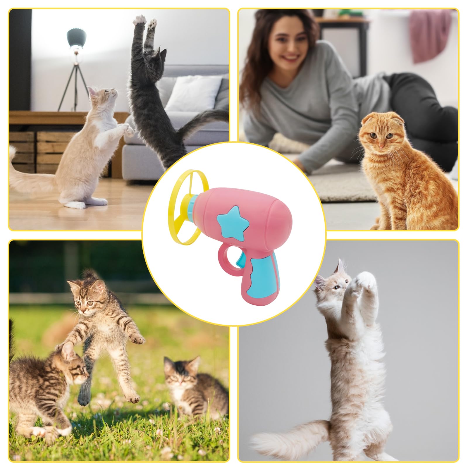 Andiker chat jouant joie et exercice, stimulation naturelle en action.