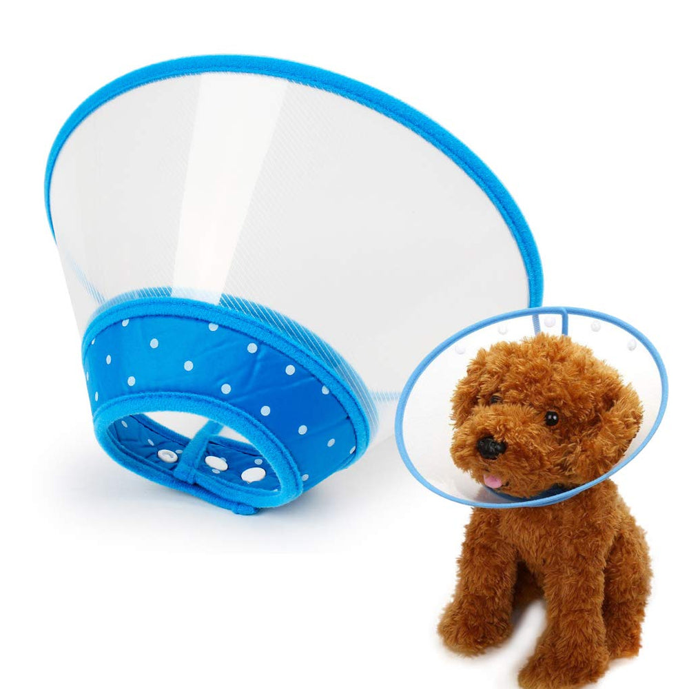 Andiker cone reeducation chien bleu moyen avant: aide a limiter le lèchage pendant la convalescence.