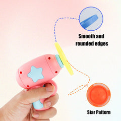 Andiker disque volant bleu, pratique en intérieur pour le jeu.