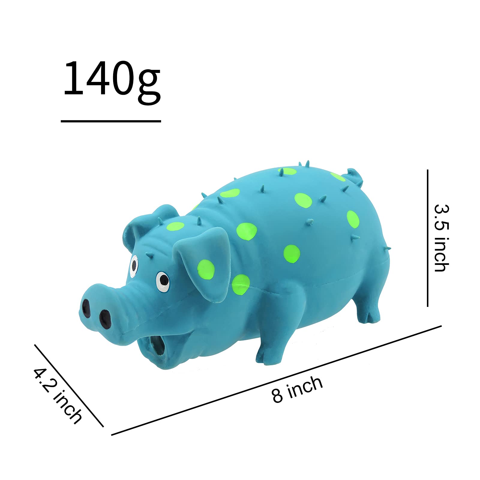 Jouet Andiker en latex bleu avec texture dentaire légère pour chien