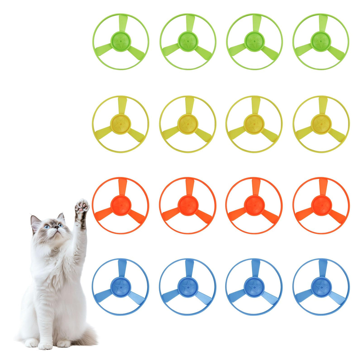 Andiker lanceur-disque pour chat, activité interactive stimulant l'exercice intérieur.