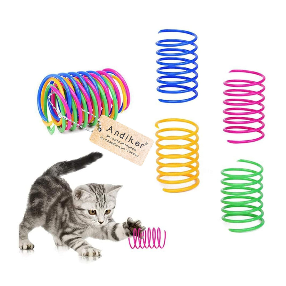 Andiker spirale chat interactif jaune, attire l'attention et incite au jeu.
