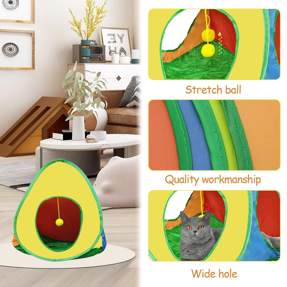 Tente Andiker en polyester résistant pour jeux quotidiens des chats.