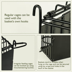 Andounier attache reglable pour cage, fixation rapide et sûre.