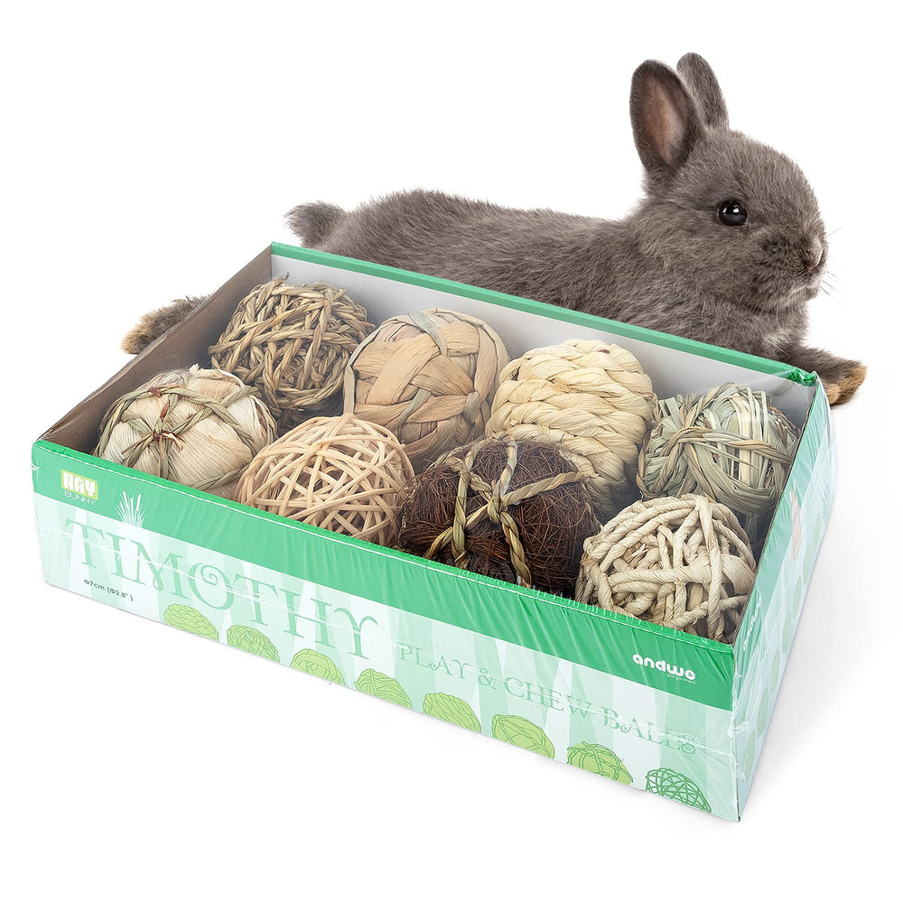 andwe Boules d’activité pour lapin – jouet qui roule et stimule l’exploration.
