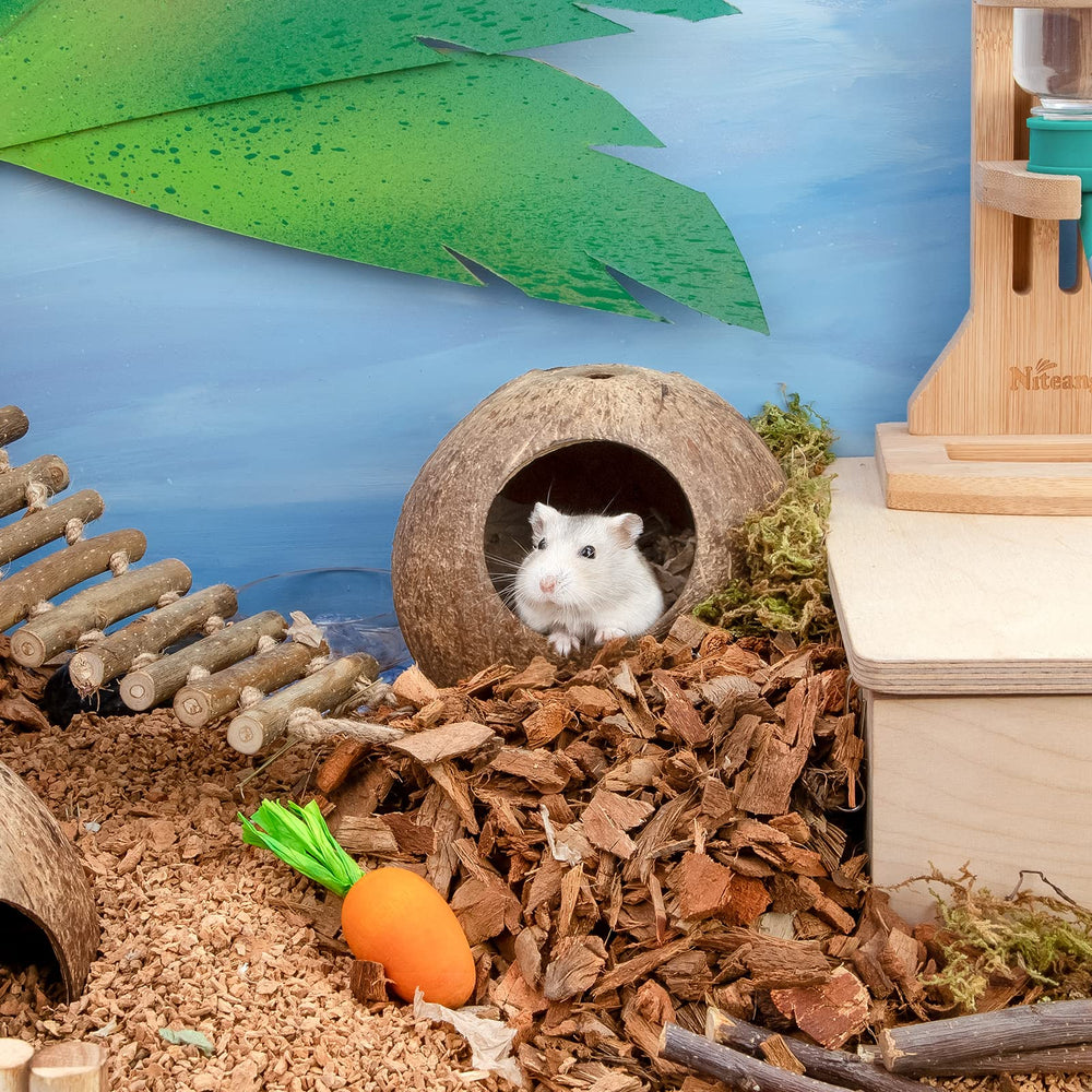 Andwe lit douillet : repos confortable pour petits animaux.