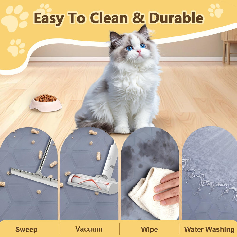 Anelueeoo tapis-litiere-chat-non-toxique, matériau sûr pour chats sensibles