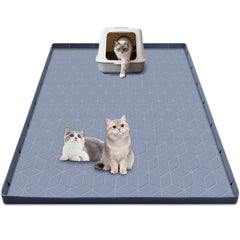 Anelueeoo tapis-litiere-chat-xl 31x22, silicone imperméable et pratique