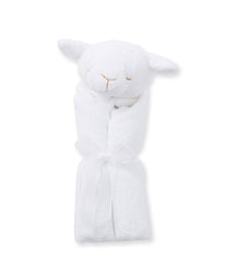 Angel Dear agneau blanc, visage du doudou, douceur rassurante pour le repos.