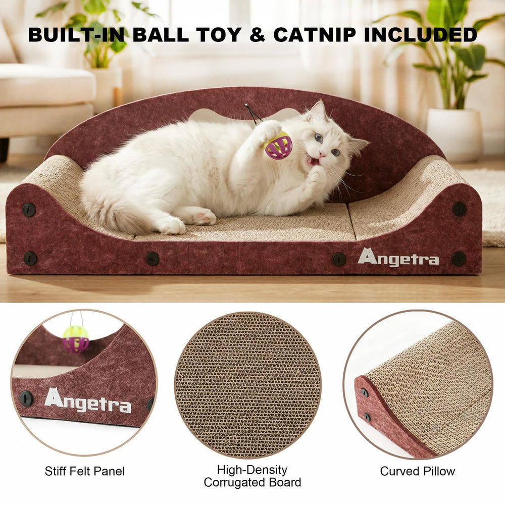 Angetra support-coussin-grattoir-chat apporte un soutien confortable.