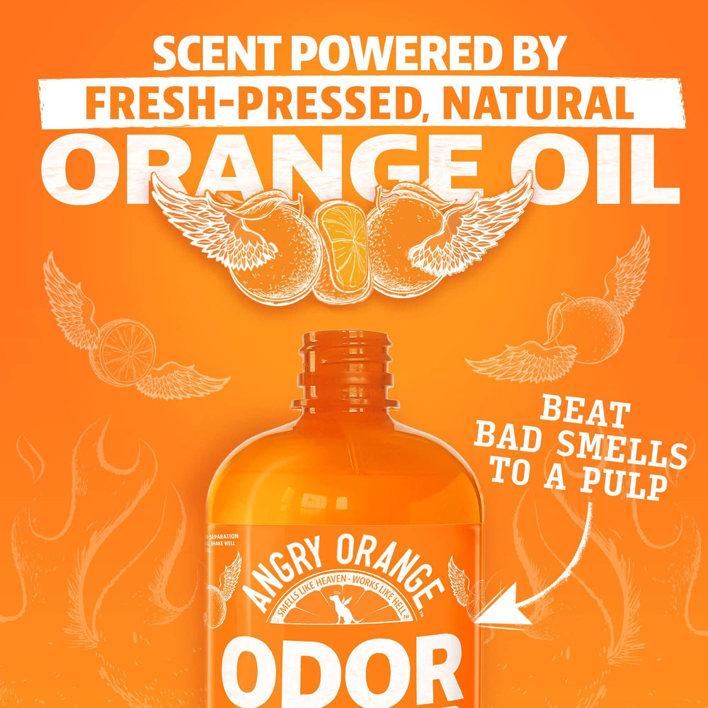 Arôme citron frais après chaque utilisation avec Angry Orange.