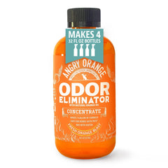 Bouteille Angry Orange 8oz prête à neutraliser les odeurs d’animaux dans la maison.